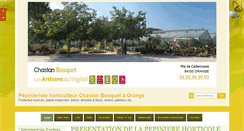 Desktop Screenshot of pepinieres-chastan-bosquet.fr