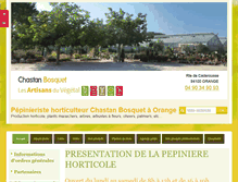 Tablet Screenshot of pepinieres-chastan-bosquet.fr